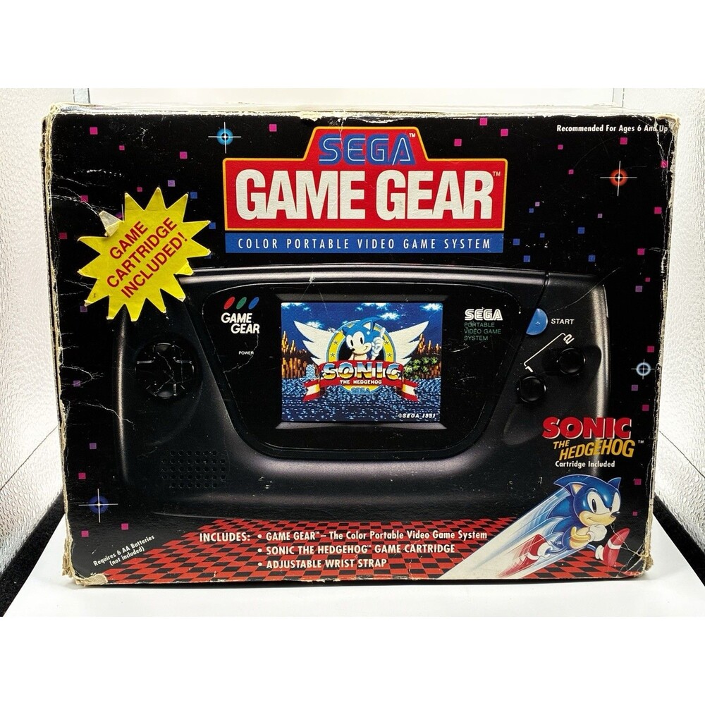 Sega Game Gear Sonic Console Box & Foam ONLY